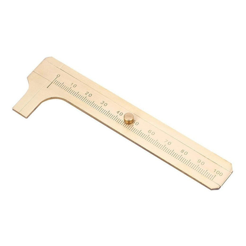 Calibrador Vernier Pie De Rey 100mm De Latón/medidas En Cm